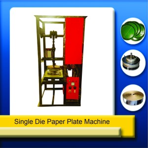 Single Die Paper Plate Making Machine